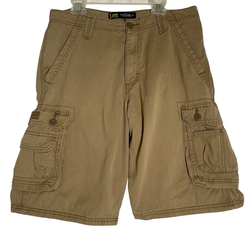 Men's Lee Cargo Shorts Size 30 Tan